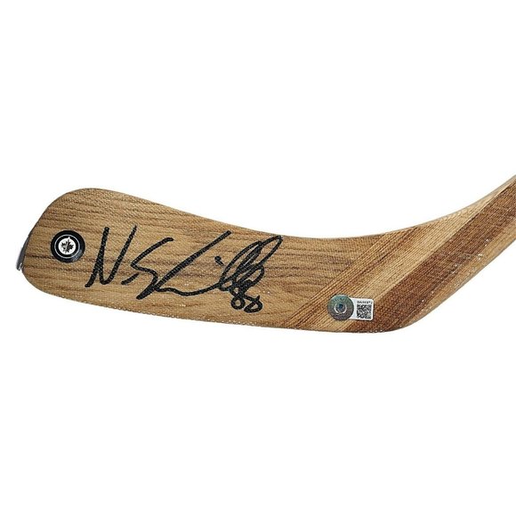 Nate Schmidt Signed Winnipeg Jets Hockey Stick Blade Beckett BAS Autographed - Picture 3 of 6